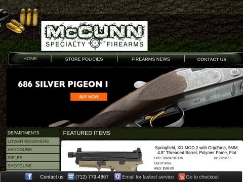 Store McCunn Specialty Firearms Coupons and Promo Code
