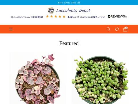 Succulents Depot Coupons and Promo Code