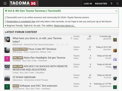 Tacoma3g.Com Coupons and Promo Code