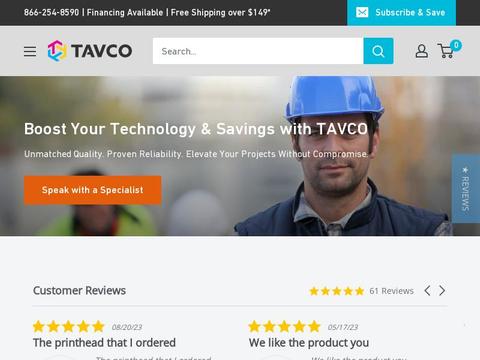 TAVCO Coupons and Promo Code