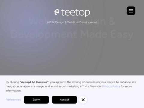 Teetop Webflow Experts Coupons and Promo Code
