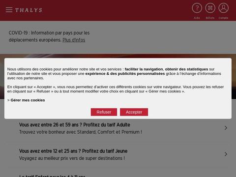 Thalys BE-FR Coupons and Promo Code