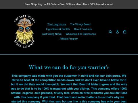 The Last Viking Beard Co Coupons and Promo Code