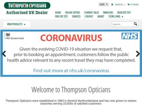 Thompson-Opticians.Com Coupons and Promo Code