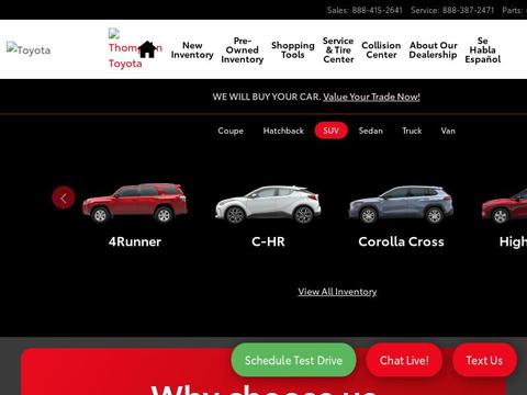 Thompsontoyota.Com Coupons and Promo Code