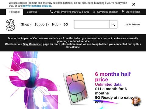 Three.Co.Uk Coupons and Promo Code