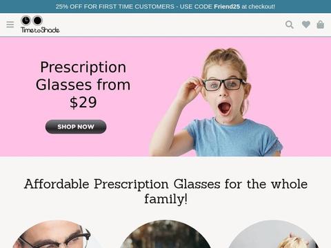 TimetoShade.com Coupons and Promo Code