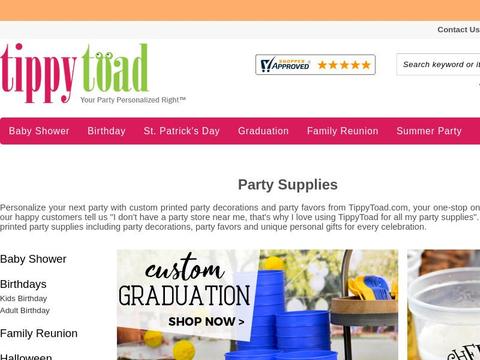 Tippytoad.Com Coupons and Promo Code