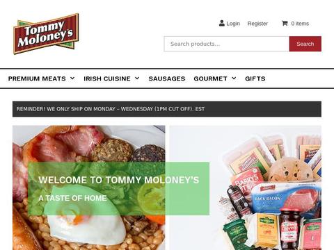 Tommymoloneys.com Coupons and Promo Code