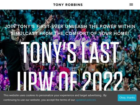 Tony Robbins (formerly: Anthony Robbins) Coupons and Promo Code
