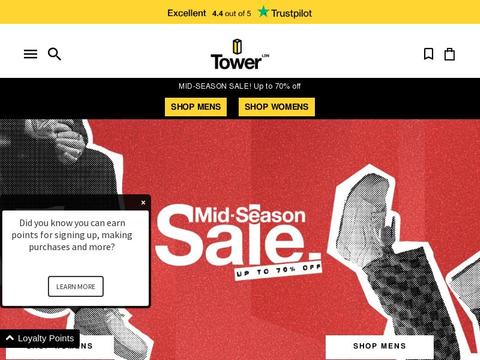 Tower London UK Coupons and Promo Code