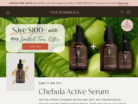 True Botanicals, LLC Coupons and Promo Code