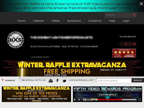 Ultrasabers.Com Coupons and Promo Code
