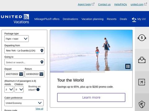 United Vacations Coupons and Promo Code