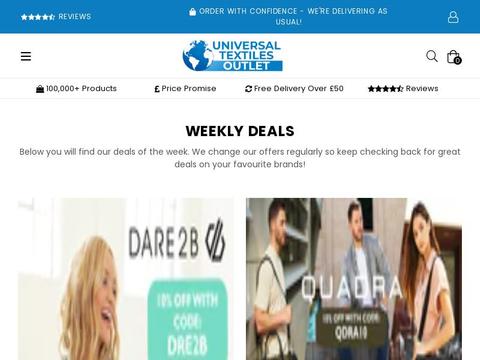 Universal Textiles UK Coupons and Promo Code