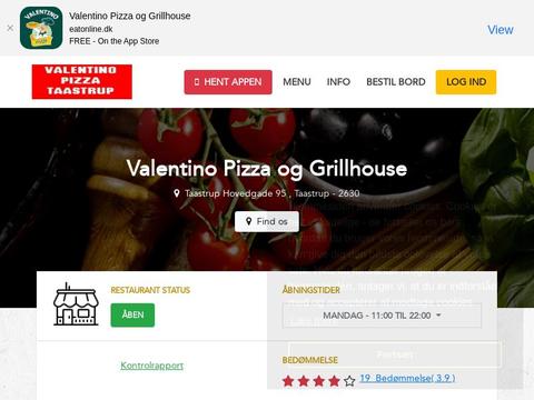 Valentino-Pizza-Taastrup.Dk Coupons and Promo Code