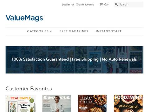 ValueMags Coupons and Promo Code