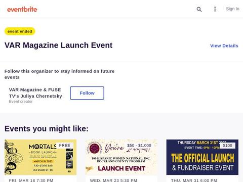 Varmag.Eventbrite.Com Coupons and Promo Code