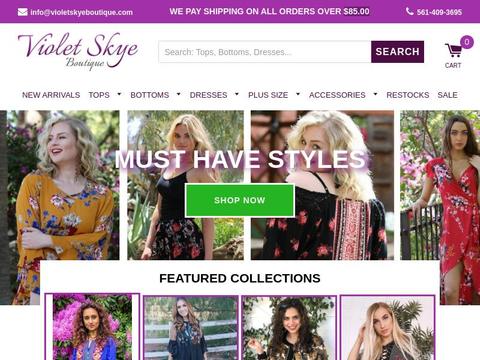 Violet Skye Boutique Coupons and Promo Code