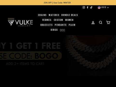 Vulke Jewelry Coupons and Promo Code