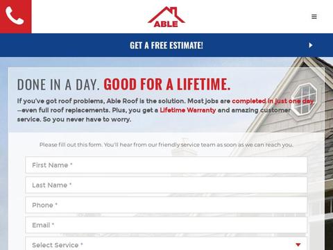 Ableroof.Com Coupons and Promo Code