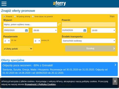 Aferry.Pl Coupons and Promo Code