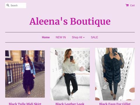 Aleenasboutique.Co.Uk Coupons and Promo Code