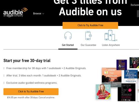 Audible Coupons and Promo Code
