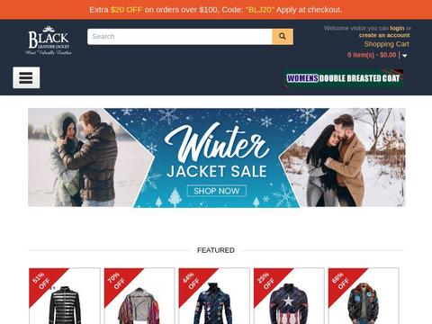 Black-Leatherjacket.Com Coupons and Promo Code