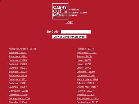 Carryoutmenu.Com Coupons and Promo Code