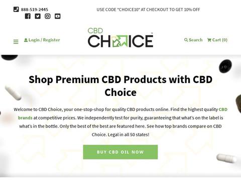 Cbdchoice.com Coupons and Promo Code