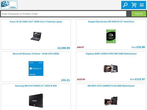 CCL Computers Coupons and Promo Code
