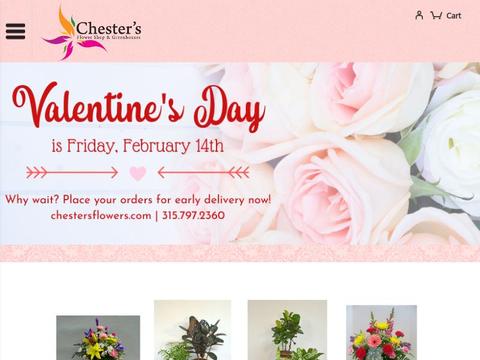 Chester’s Flower Shop And Greenhouses Coupons and Promo Code