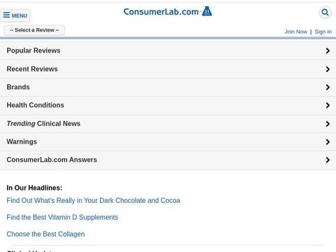 ConsumerLab Coupons and Promo Code