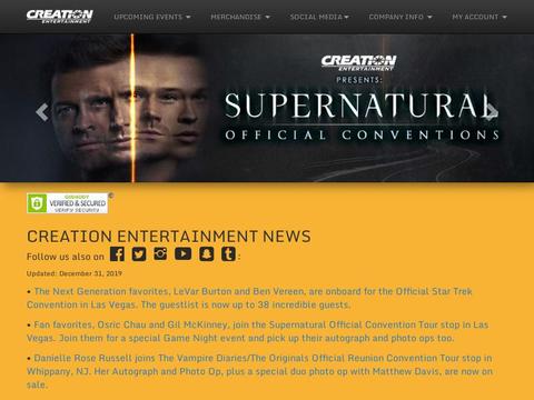 Creation Entertainment's Coupons and Promo Code