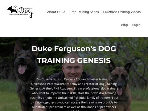 Duke Ferguson's Dog Training Genesis Coupons and Promo Code