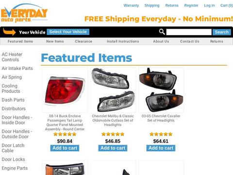 Everyday Auto Parts Coupons and Promo Code