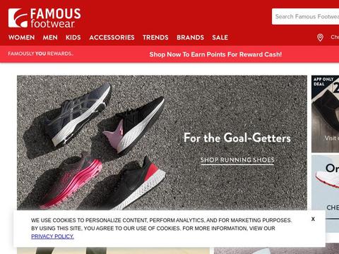 famous footwear codes