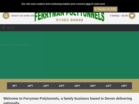 Ferryman Polytunnels Coupons and Promo Code