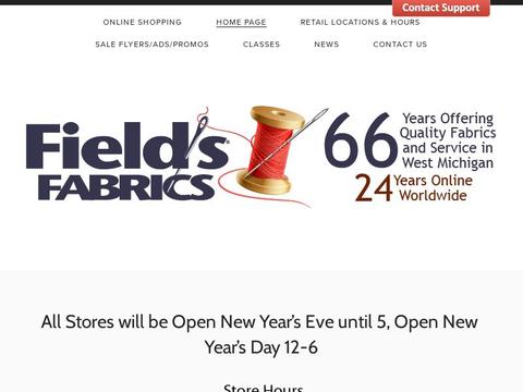 Field's Fabrics Coupons and Promo Code