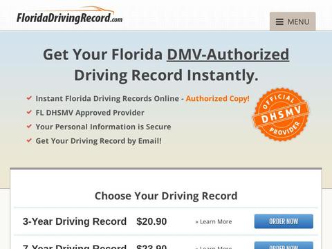 Florida Driving Record Coupons and Promo Code
