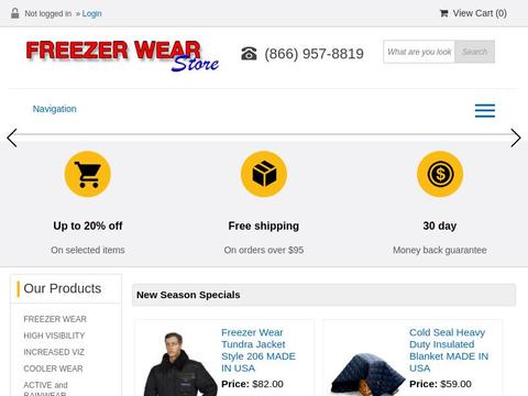 Freezer Wear Store Coupons and Promo Code