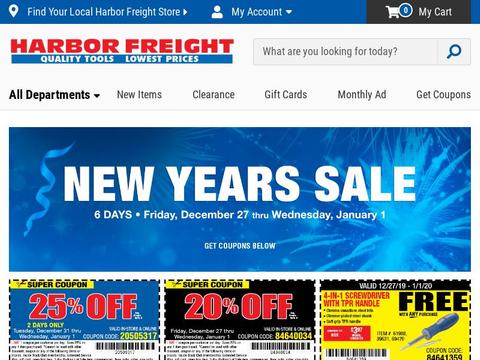 Harbor Freight Tools Coupons and Promo Code
