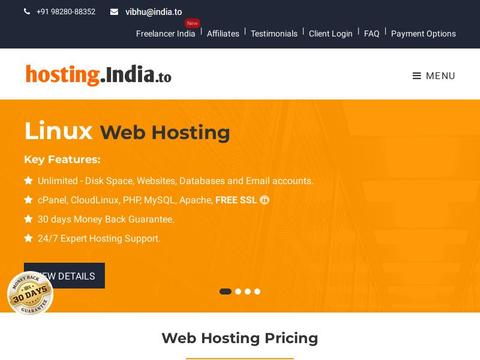 Hosting.india.to Coupons and Promo Code