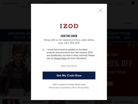 Izod.Com Coupons and Promo Code
