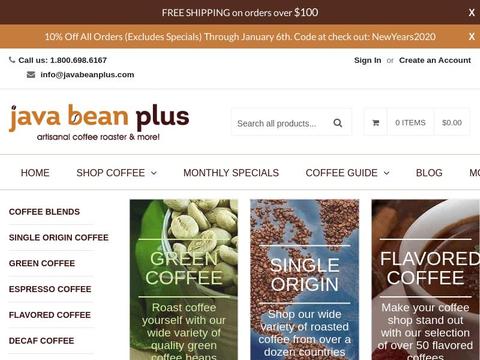 Java Bean Plus Coupons and Promo Code