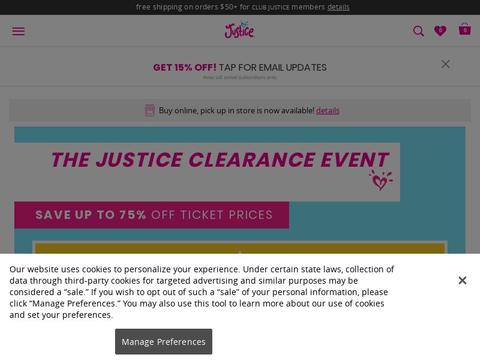 Justice Coupons and Promo Code Justice Coupons and Promo Code