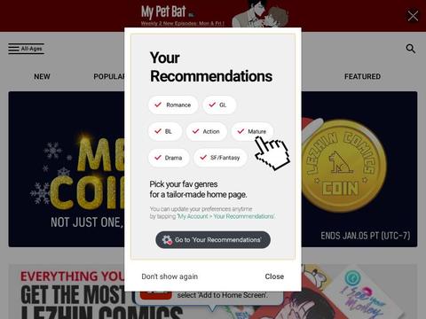 Lezhin Comics Coupons and Promo Code