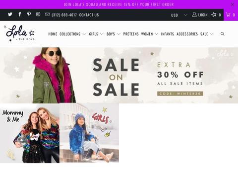 Lolaandtheboys.com Coupons and Promo Code