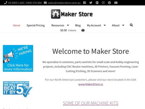Makerstore.Com.Au Coupons and Promo Code